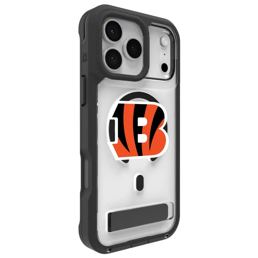 Cincinnati Bengals Rainier Snap for MagSafe Phone Case with Stand - Logo