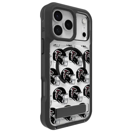 Atlanta Falcons Rainier Snap for MagSafe Phone Case with Stand - Helmet Pattern