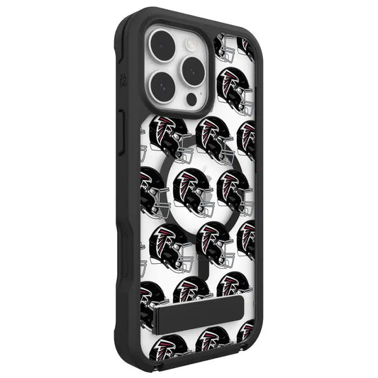 Atlanta Falcons Rainier Snap for MagSafe Phone Case with Stand - Helmet Pattern