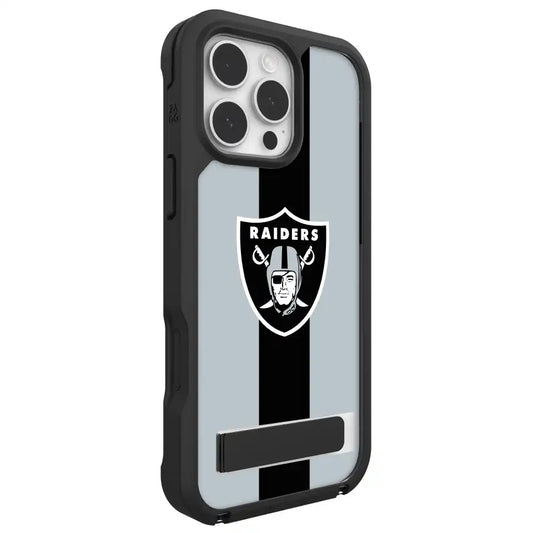 Las Vegas Raiders Rainier Snap for MagSafe Phone Case with Stand - Striped Logo