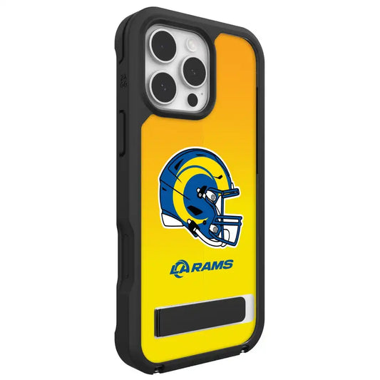 Los Angeles Rams Rainier Snap for MagSafe Phone Case with Stand - Helmet