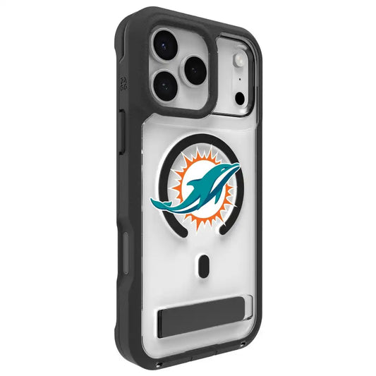 Miami Dolphins Rainier Snap for MagSafe Phone Case with Stand - Logo