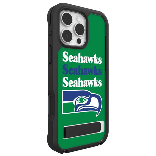 Seattle Seahawks Rainier Snap for MagSafe Phone Case with Stand - Throwback Logo