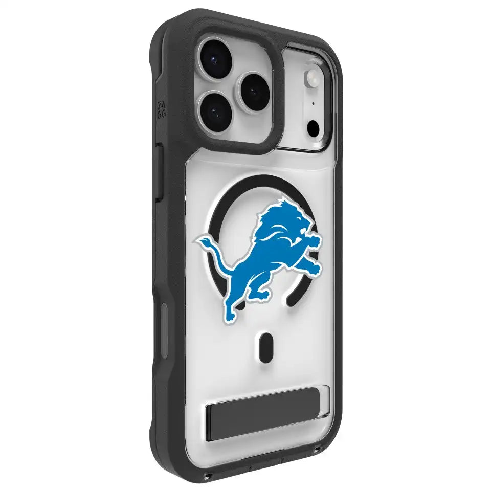 Detroit Lions Rainier Snap for MagSafe Phone Case with Stand - Logo