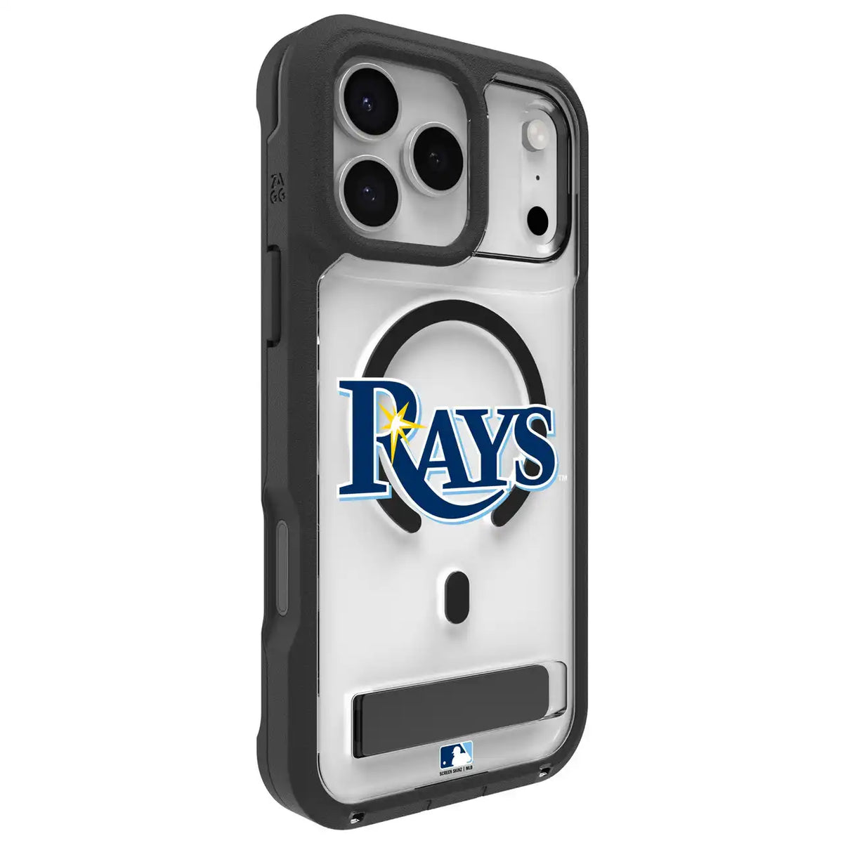 Tampa Bay Rays Rainier Snap for MagSafe Phone Case with Stand - Logo