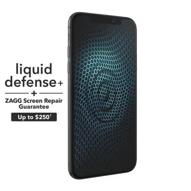 Liquid Defense+ Screen Protector with ZAGG Screen Repair Guarantee